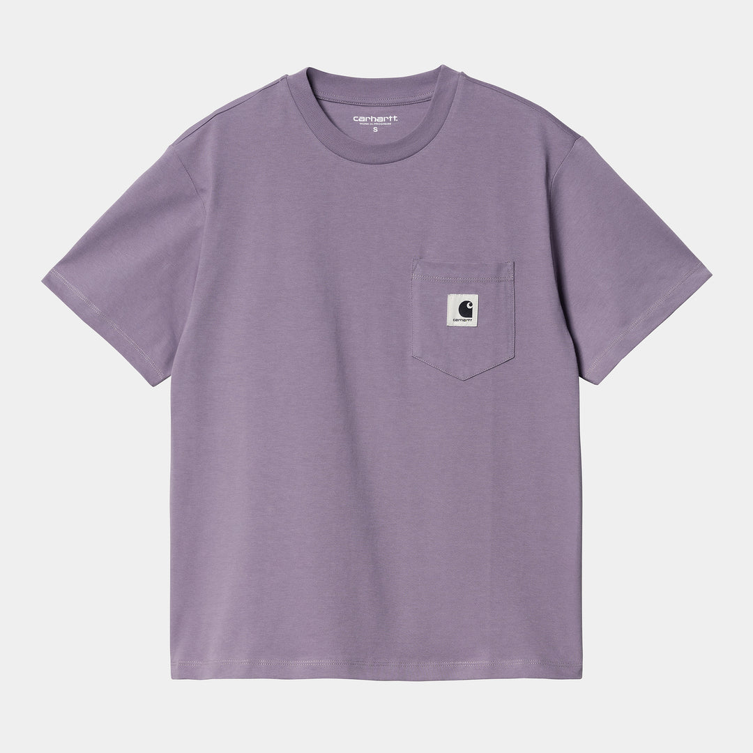 W' S/S Pocket T-shirt Glassy Purple