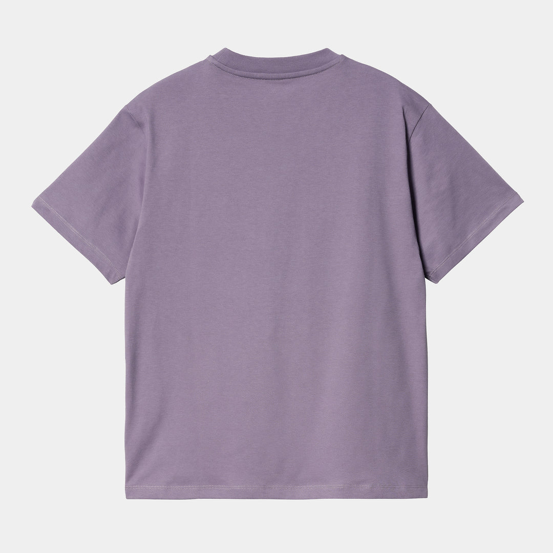 W' S/S Pocket T-shirt Glassy Purple