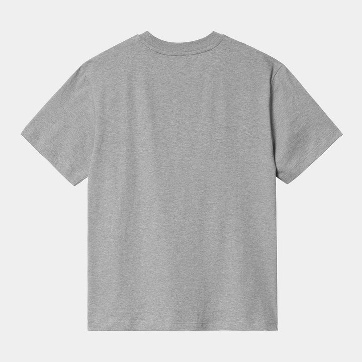 W' S/S Pocket T-shirt Grey Heather