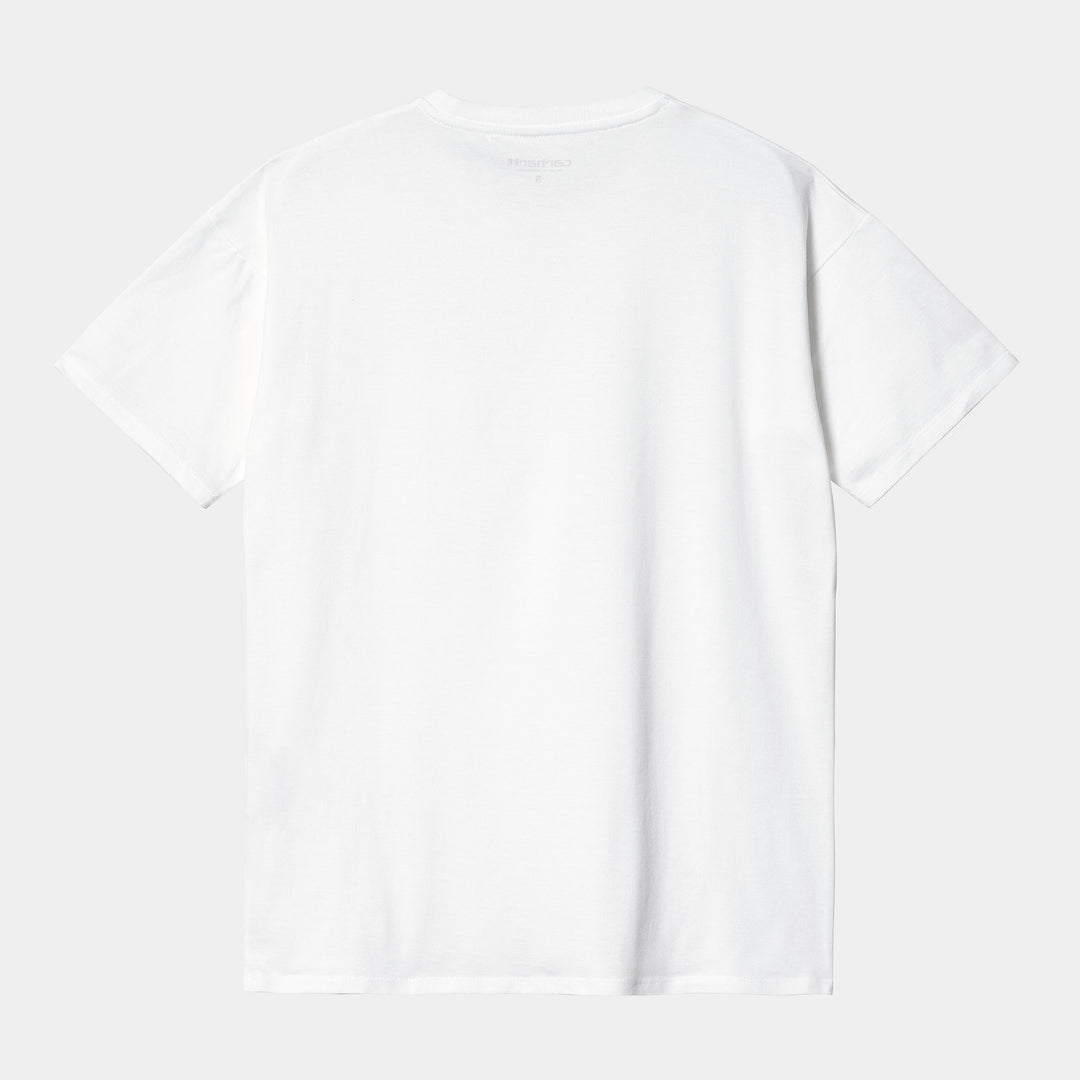 W' S/S Pocket T-shirt White - The Road 1380
