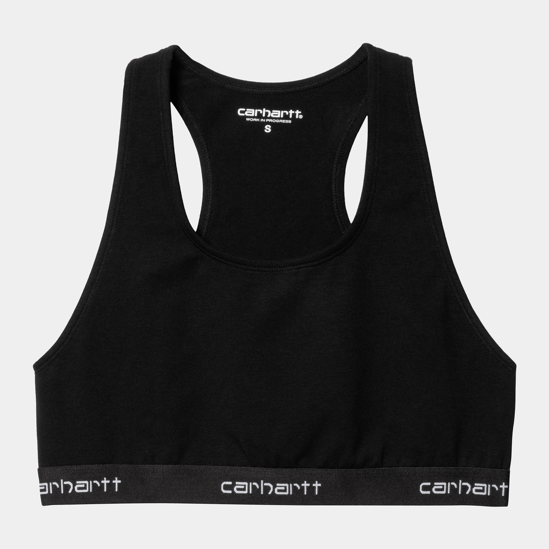 W' Script Racer Tank Black