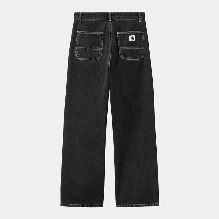 W' Simple Pant Black Stone Washed