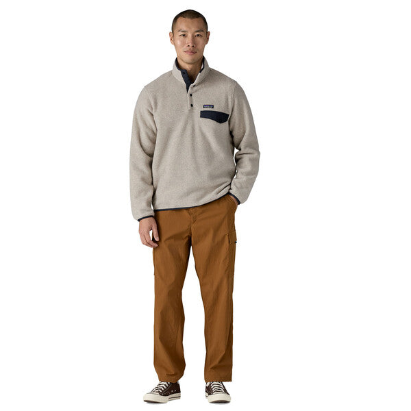M's Lw Synch Snap-t P/O Oatmeal Heather W/Smolder Blue