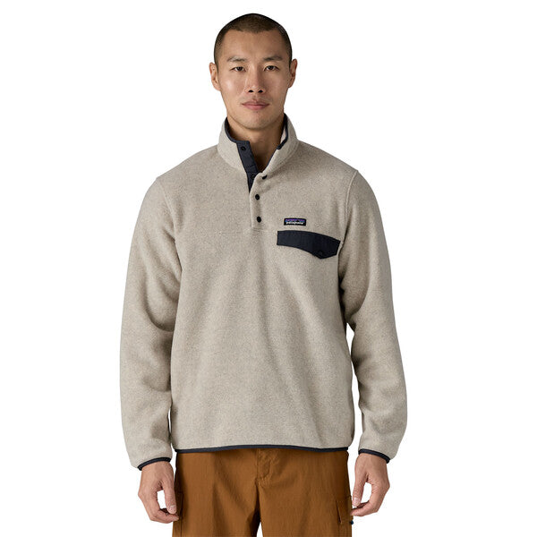 M's Lw Synch Snap-t P/O Oatmeal Heather W/Smolder Blue